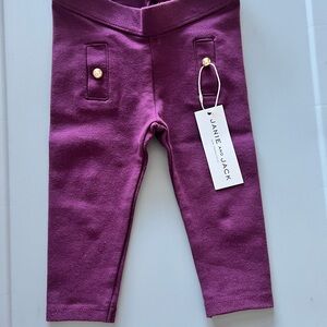 Janie and Jack Purple Kids Leggings
